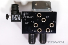 Válvula elevador bilateral VEB-5 con electroválvula conector bayoneta