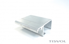 Perfil aluminio puerta de pala larga con goma