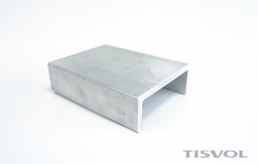 160*80mm "U" aluminum profile