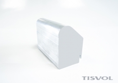 140 Superior rounded aluminum profile with crimp