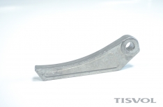Pletina aluminio seguro roscado puerta embutida